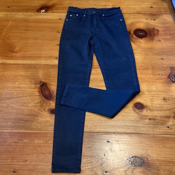 BARBOUR 2/4 Navy Essential Slim Jeggings Trousers Jeans Twill Stretch - Picture 5 of 14